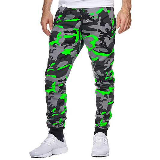 Men's Camo Slim Fit Casual Sports Trousers