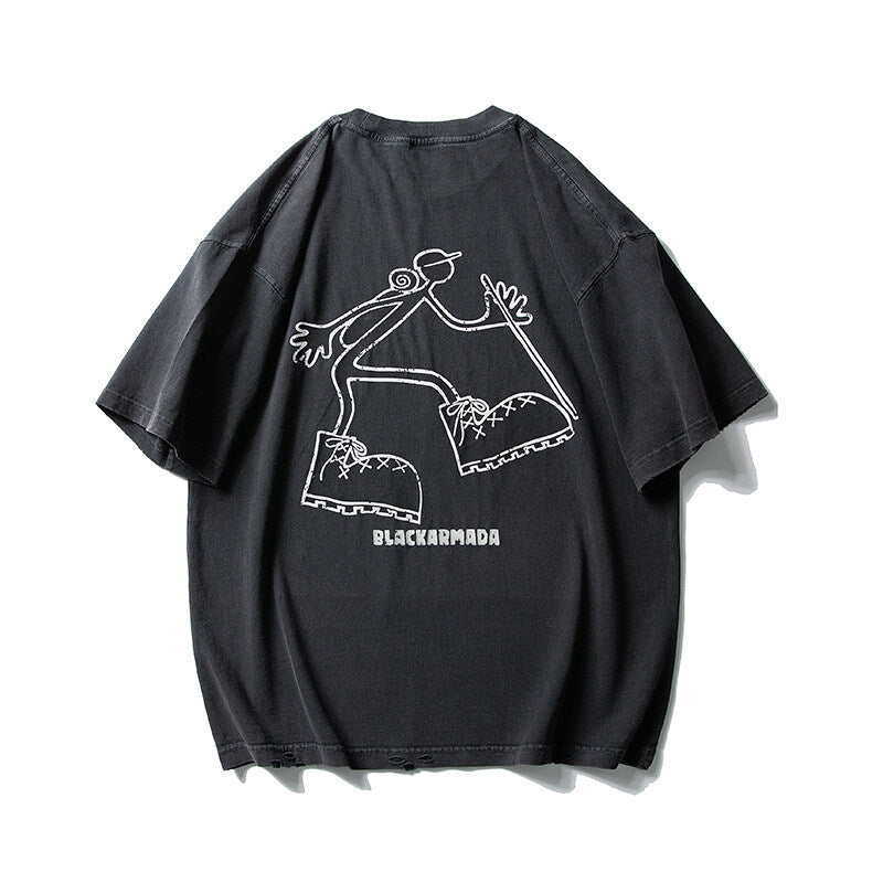 Vintage Mountaineering Figurine Loose Short Sleeve Tee