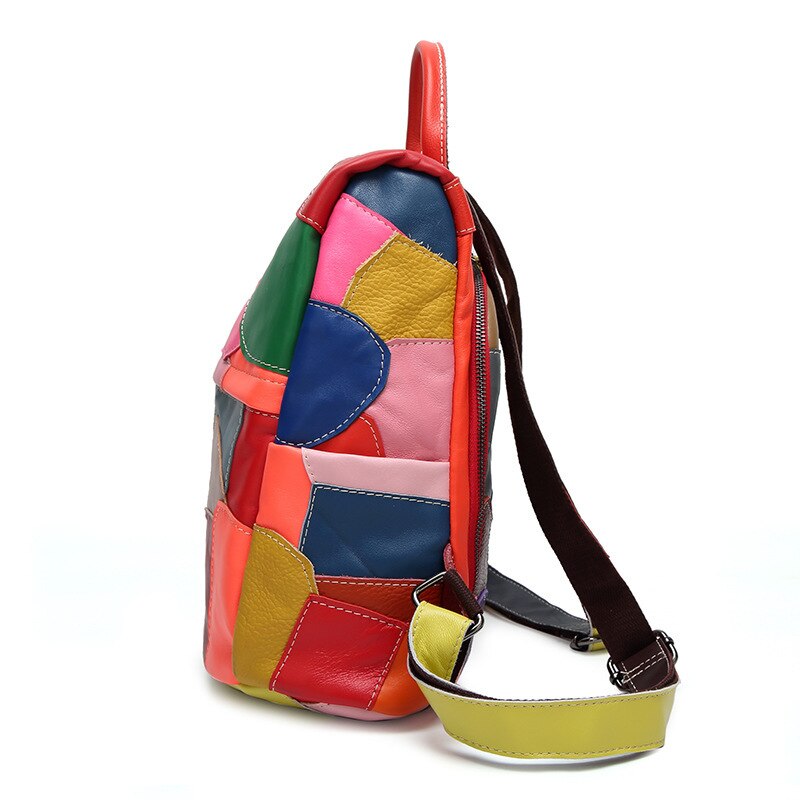 Harajuku Style Large Cowhide Leather Shoulder Bag