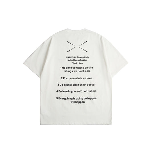 Harajuku Style Loose Fit Letter Print T-Shirt