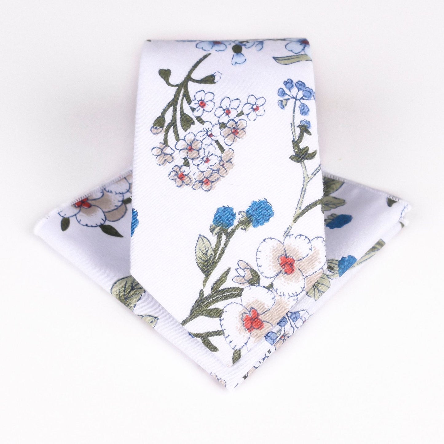 Fresh Pastoral Floral Cotton Tie Set