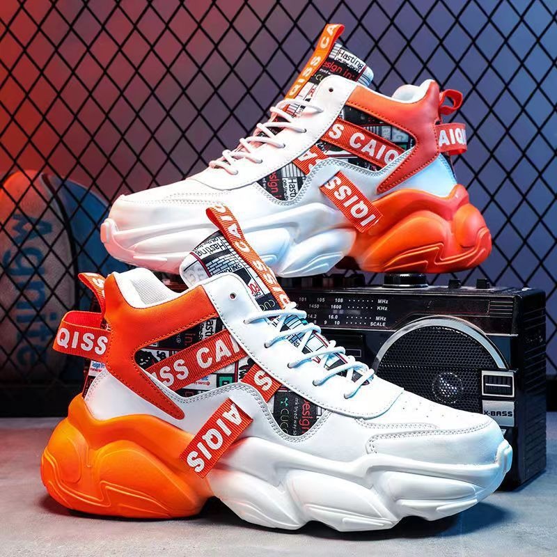 Harajuku Style High-Top Men's Sneakers