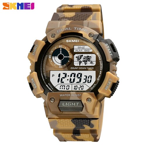Luminous Digital Military Sports Watch - Waterproof & Stylish