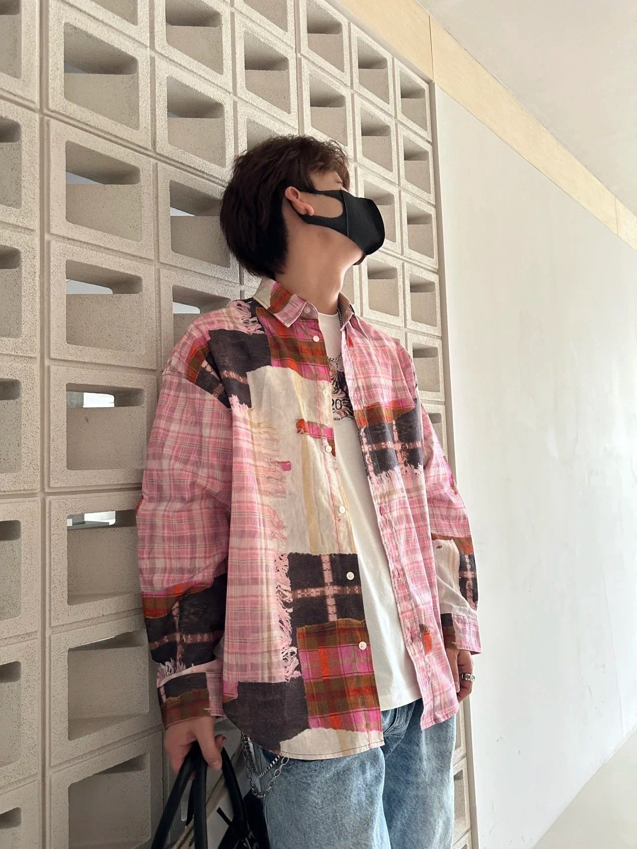 Playful Plaid Loose Casual Top