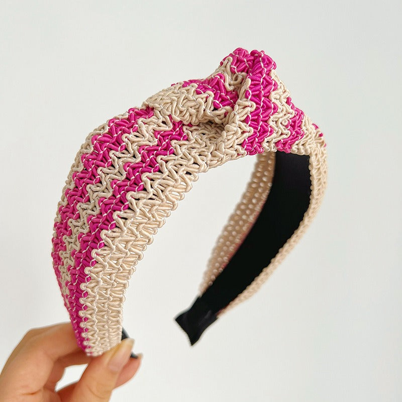French Retro Ethnic Webbing Hair Bands