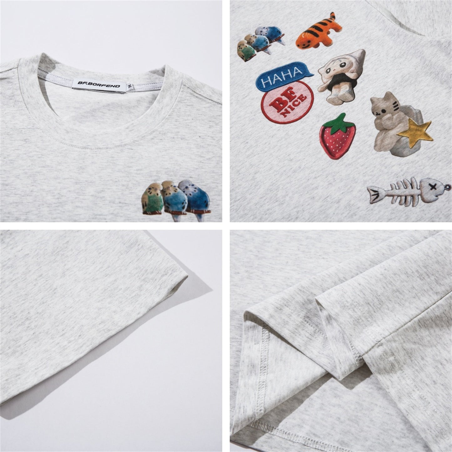 Street Fun Cartoon Print T-Shirt - Unisex Casual Top