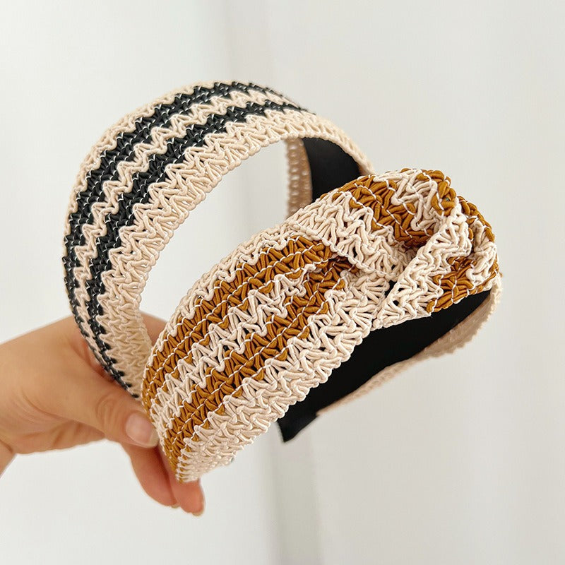 French Retro Ethnic Webbing Hair Bands
