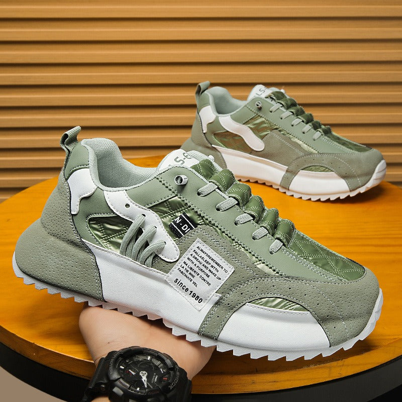 Harajuku-Style Men's Low Top Leather Sports Shoes