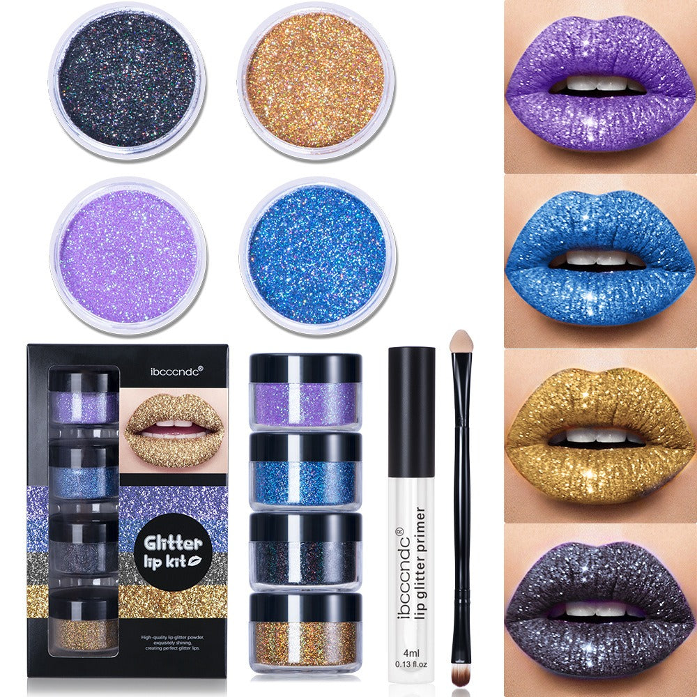 Glitter Lip Gloss Set - Harajuku Style Glam