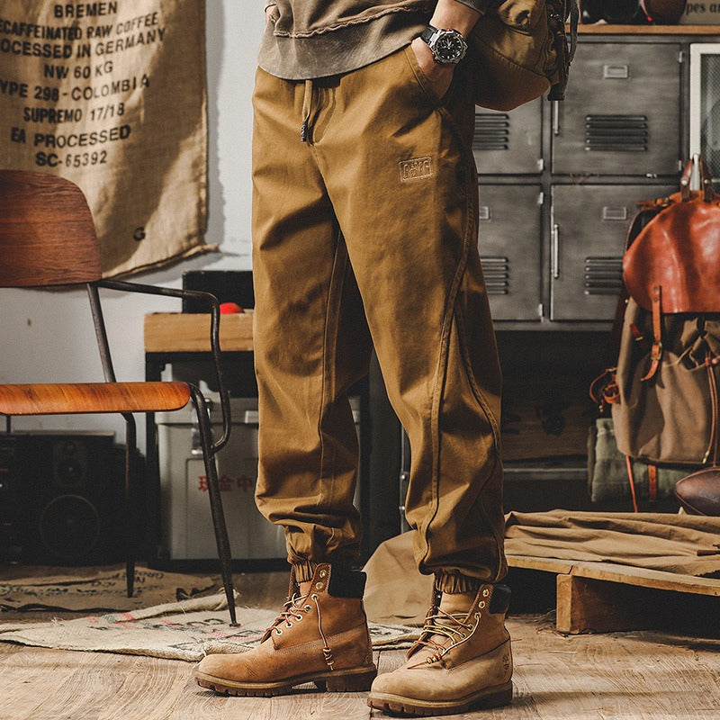 Harajuku Style Oversized Retro Work Pants for Men