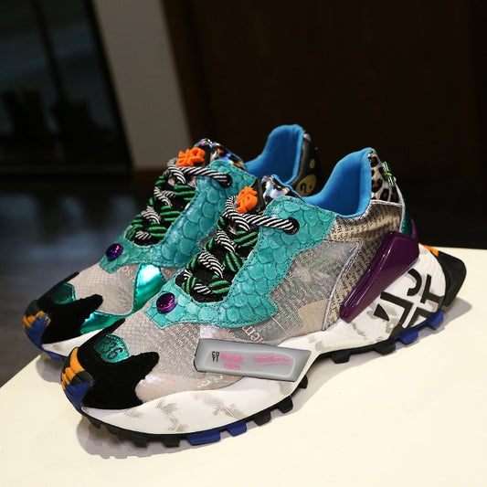 Harajuku Style Women's Thick Soled Casual Sneakers