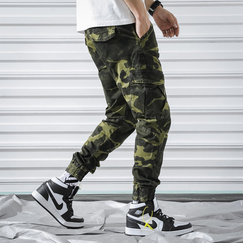 Harajuku Camouflage Overalls - Youth Multi Pocket Pants