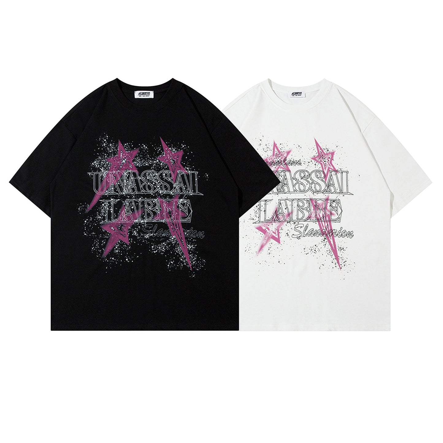 Harajuku Style Embroidered Letter Oversized T-Shirt