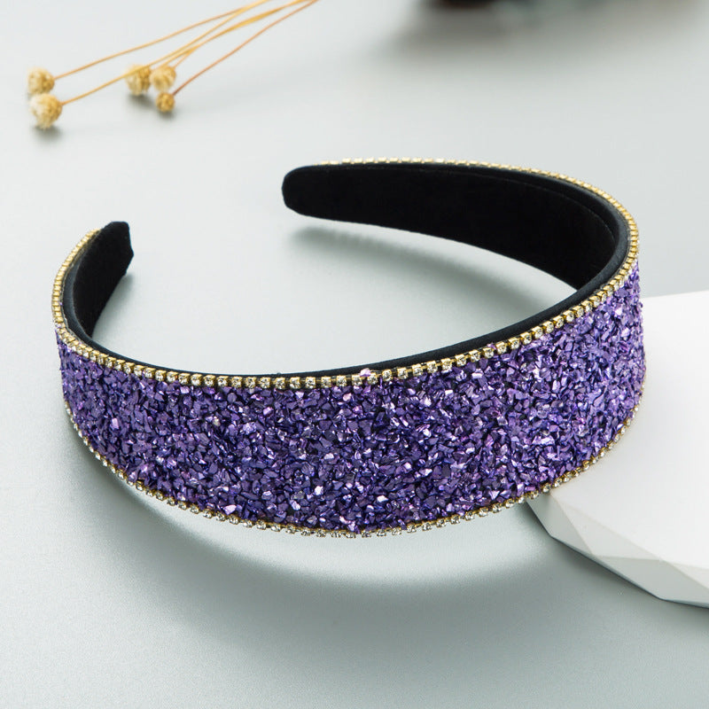 Colored Stone Hair Decoration Headband