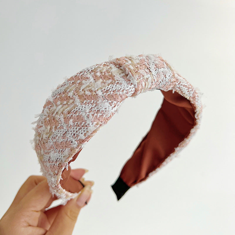 Red Broken Hair Knot Headband