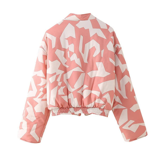 Harajuku Style Women's Casual Zipper Cotton Jacket