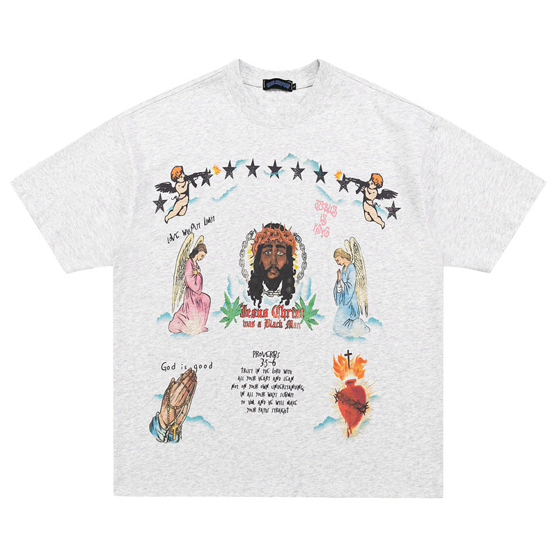 Harajuku Style Oversized Smiley Face T-Shirt