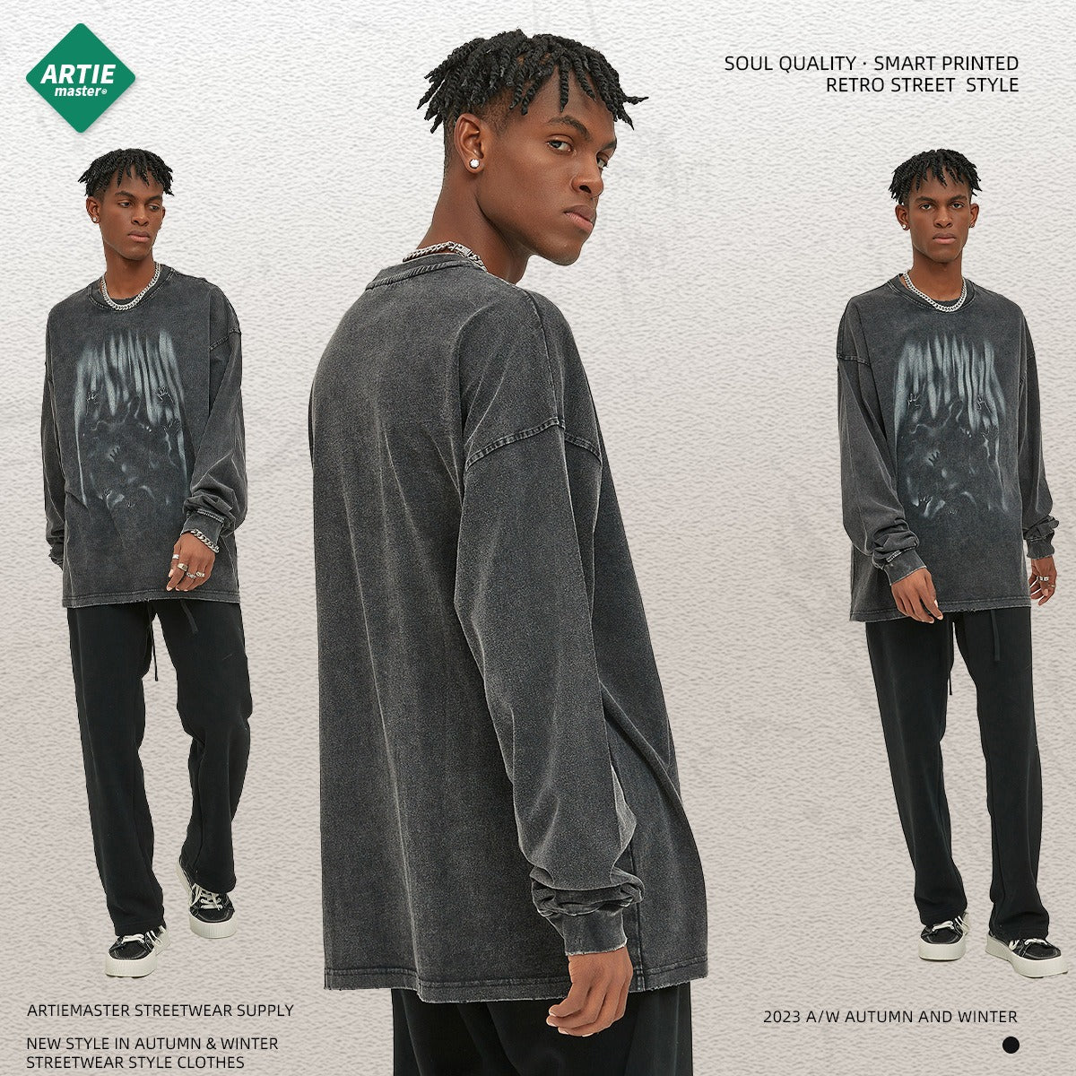 250g Pure Cotton Retro Loose Fit Shirt for Men