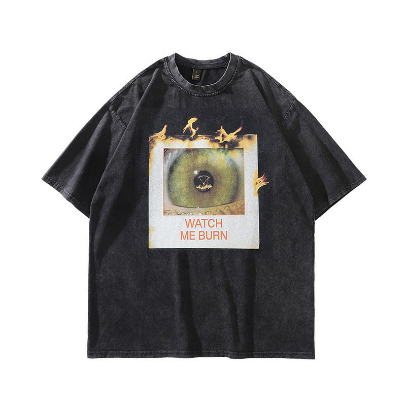 Unisex Retro Print Long Sleeve T-Shirt - Harajuku Style
