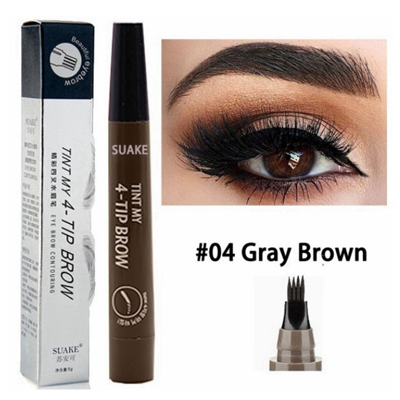 4-TIP BROW Liquid Eyebrow Pencil - Waterproof Microblading Pen