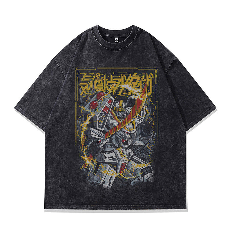 Playful Printed Unisex T-Shirt - Water-Washed Tee