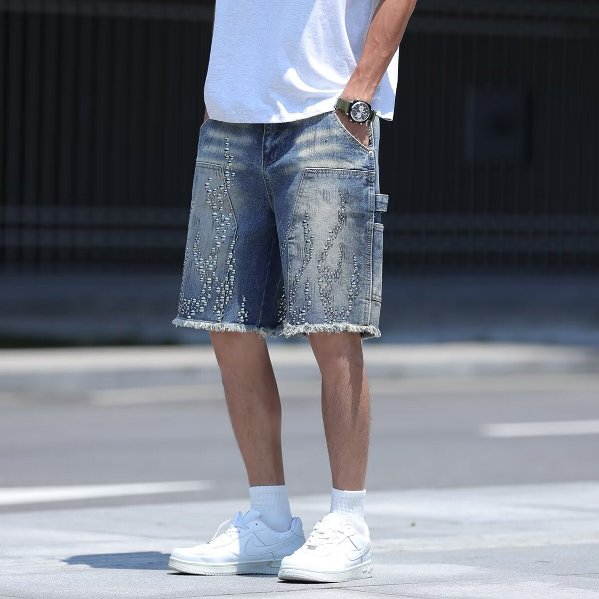 Heavy Industry Diamond Inlaid Cowboy Shorts