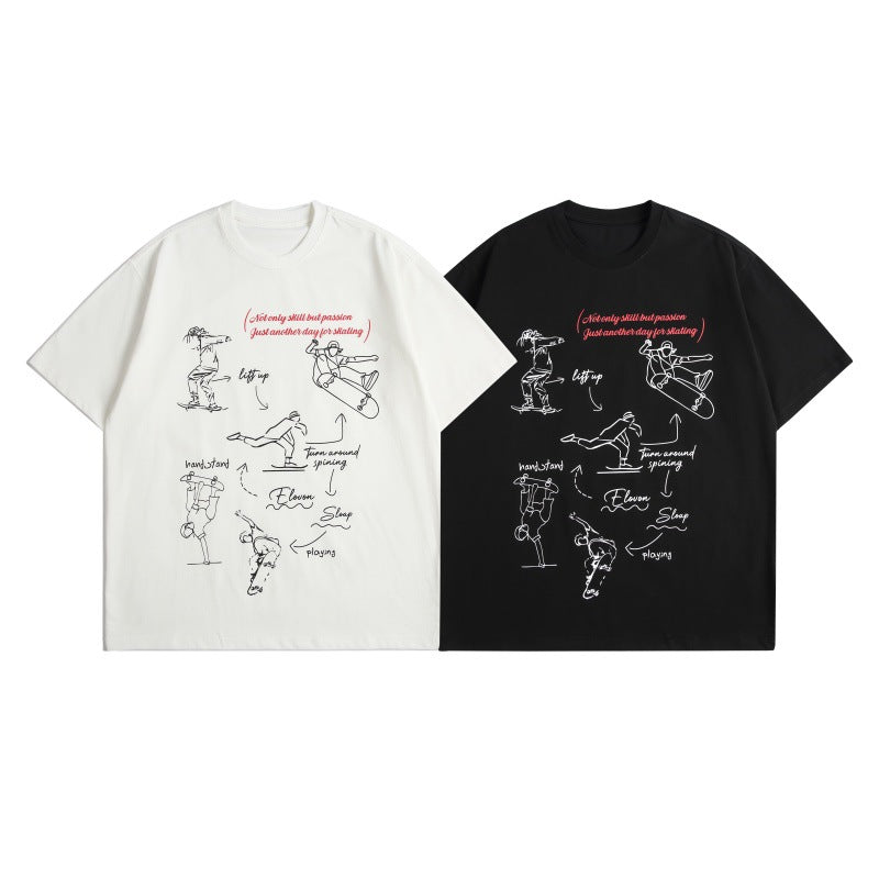 Harajuku Style Loose Fit Short Sleeve T-Shirt