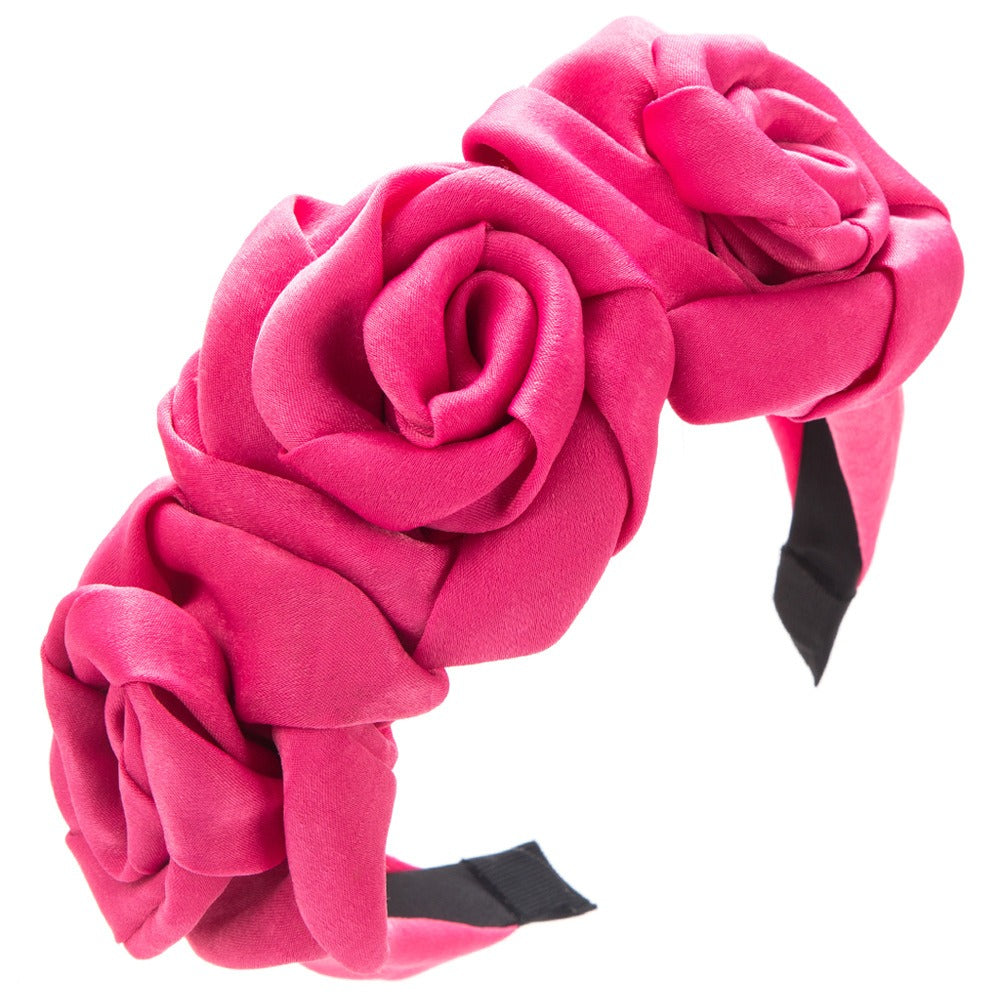 Handmade Rose Fabric Headband