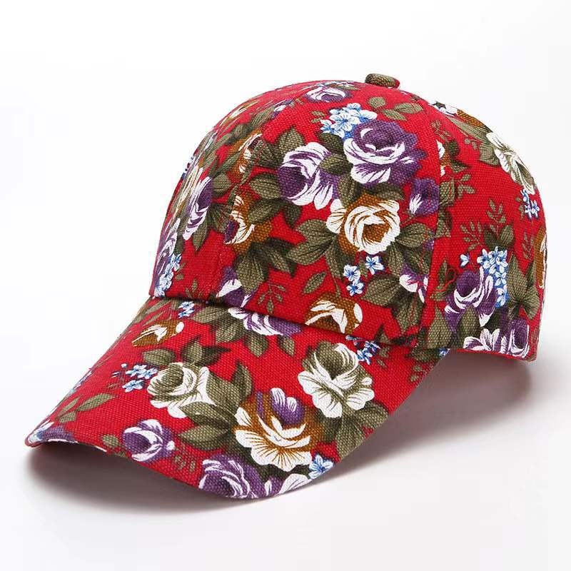 Floral Peony Baseball Cap - Harajuku Style