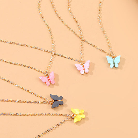 Sweet Butterfly Necklace - Harajuku Style Pendant