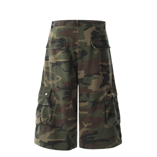 Men's Camouflage Loose Fit Summer Work Shorts
