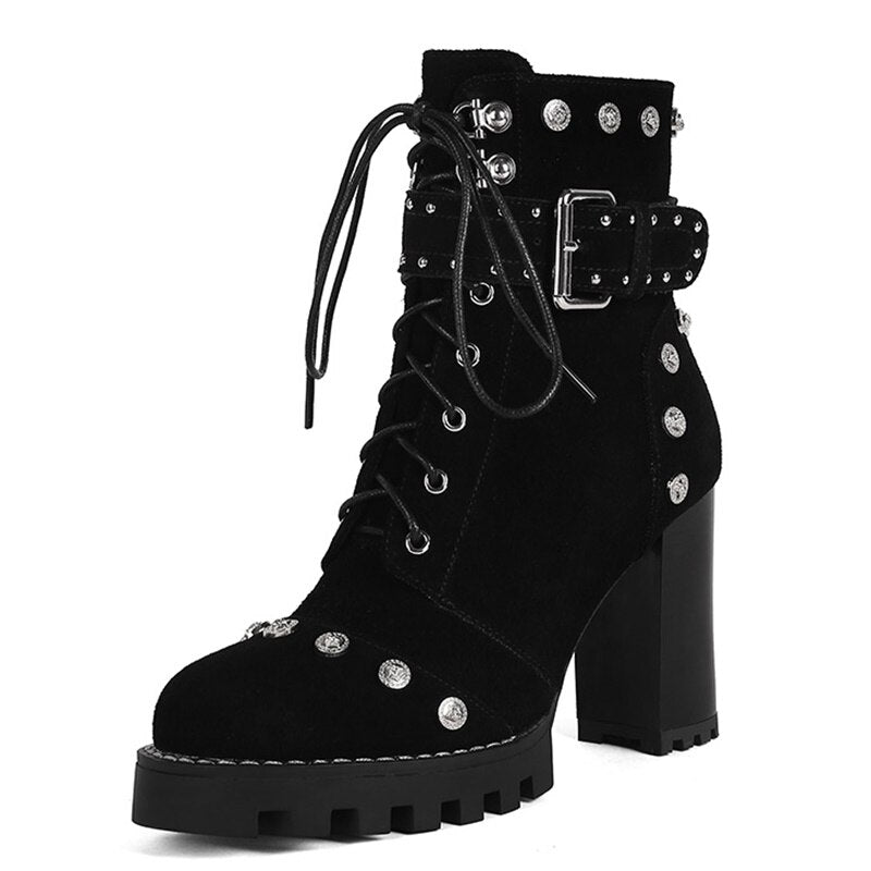 Genuine Leather Harajuku Style Women's Boots