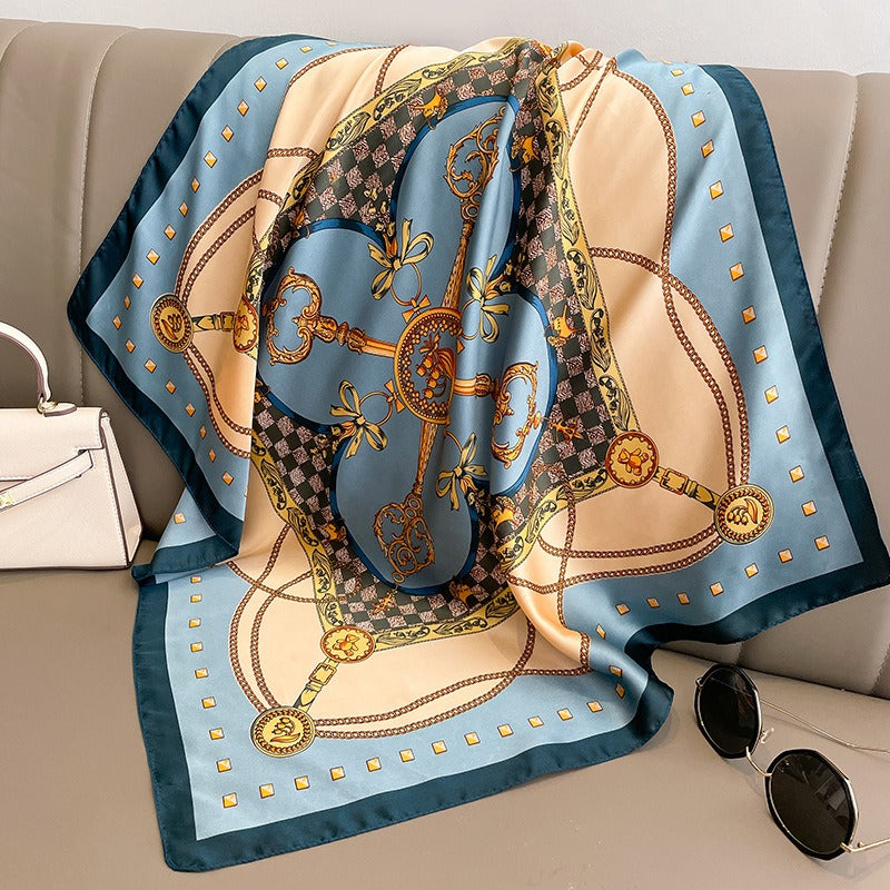 Playful Small Square Scarf - Harajuku Style