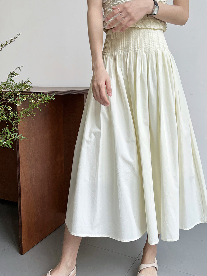 Playful Pleated A-Line Skirt for Women