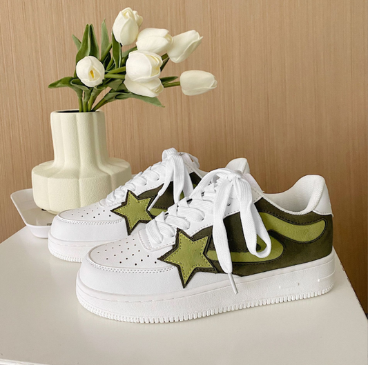 Harajuku Style Couples Thick Sole Low Top Sneakers