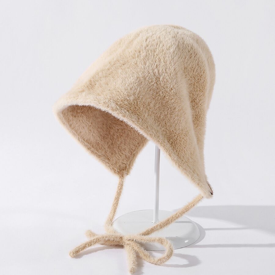 Harajuku Style Plush Velvet Fisherman Bucket Hat