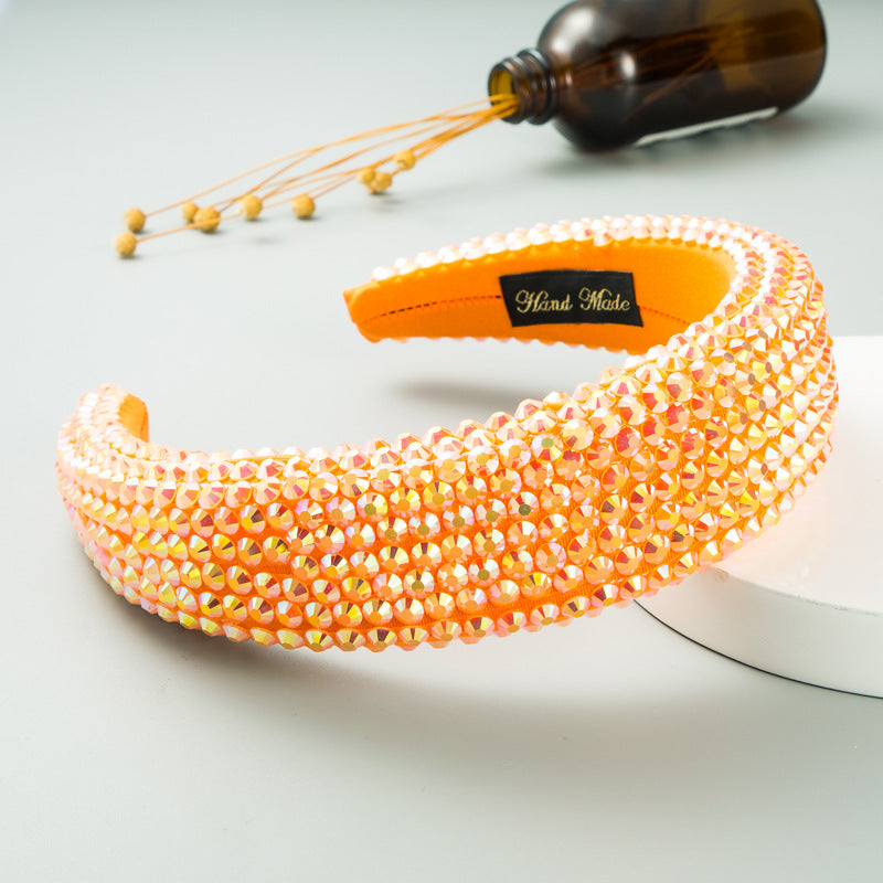Super Flash Full Drill Wide Brimmed Headband