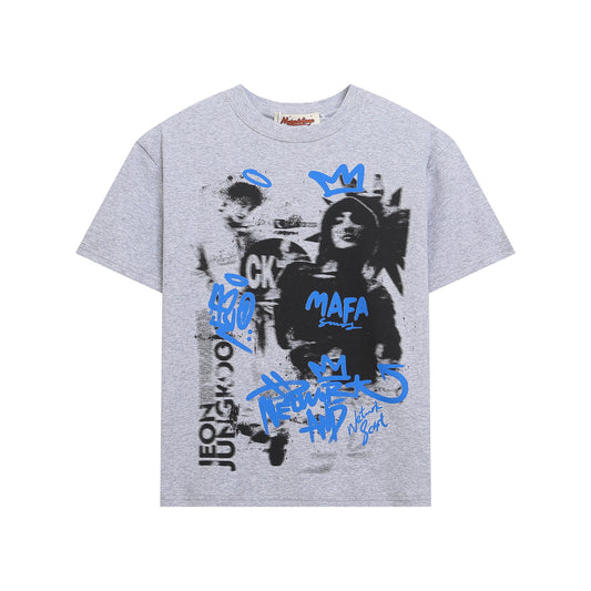 Slim Fit Round Neck Short Sleeve T-Shirt for Women