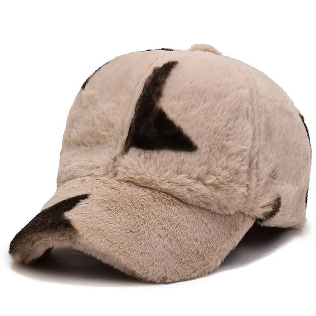 Leopard Print Short Brim Adjustable Baseball Cap