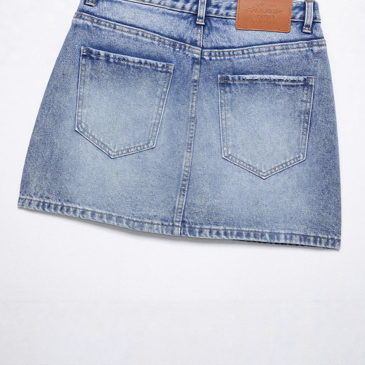 Women’s Playful Casual Denim Bag Hip Skirt