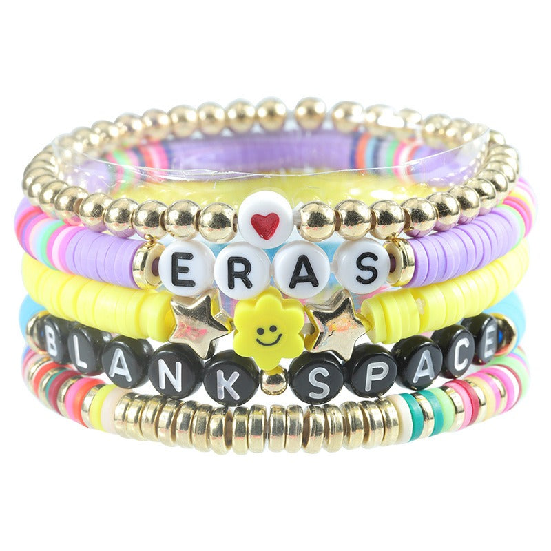 Colorful Harajuku Style Beaded Bracelet Set