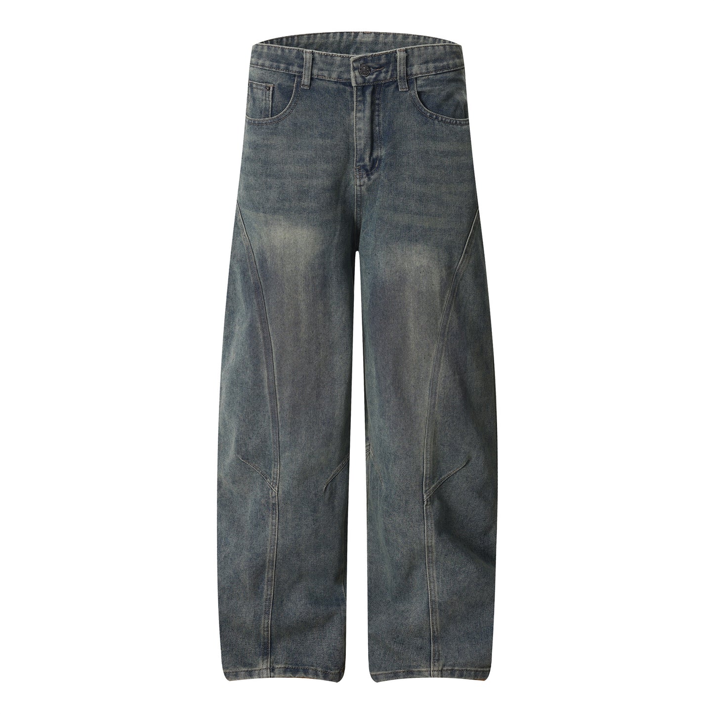 Trendy Wide Leg Loose Couple Jeans - Harajuku Style