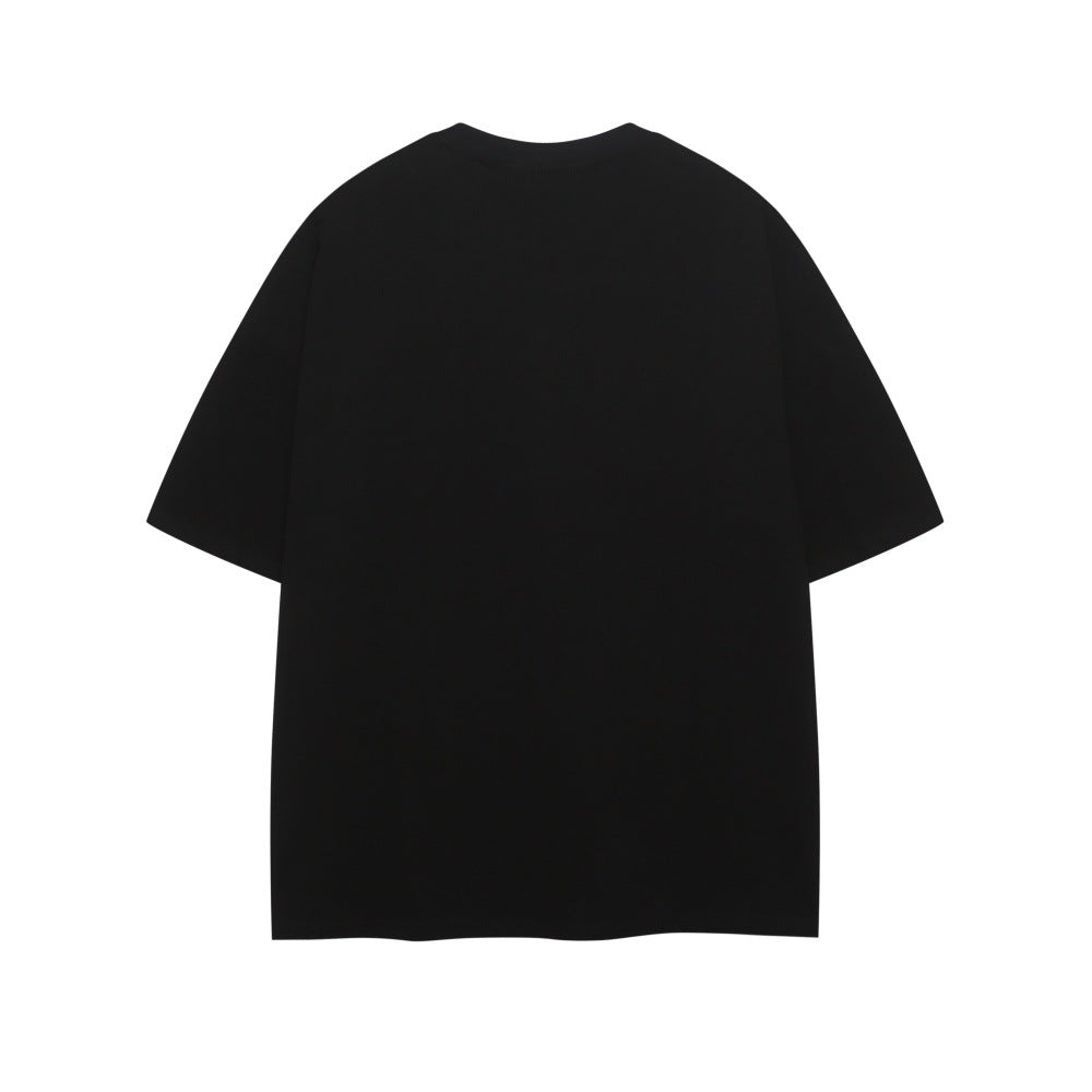 Playful Plant Vine Embroidery T-Shirt for Men