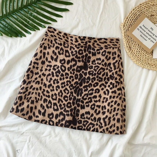 Sexy Leopard Mini Skirt for Women