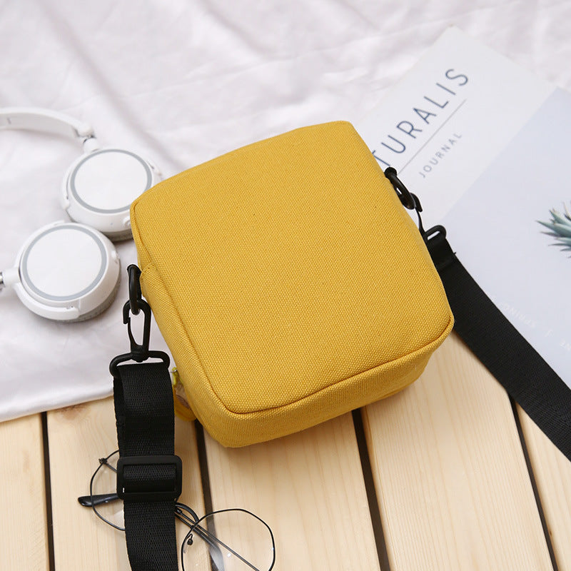 Harajuku Style Canvas Shoulder Bag - Unisex Casual Messenger