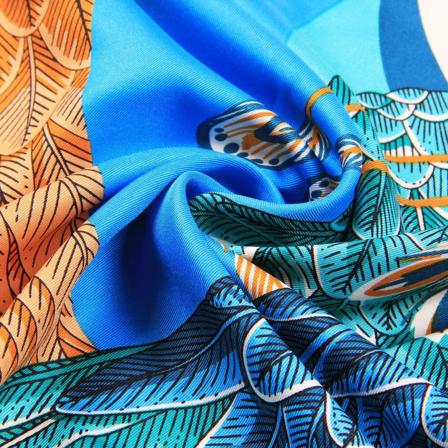 Big Mouth Bird Print Twill Square Scarf