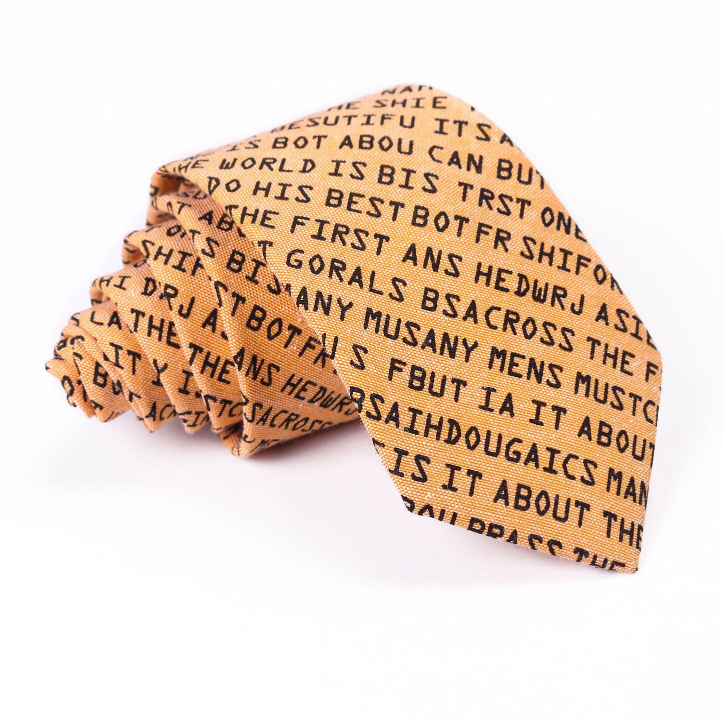 English Letter Casual Printed Tie