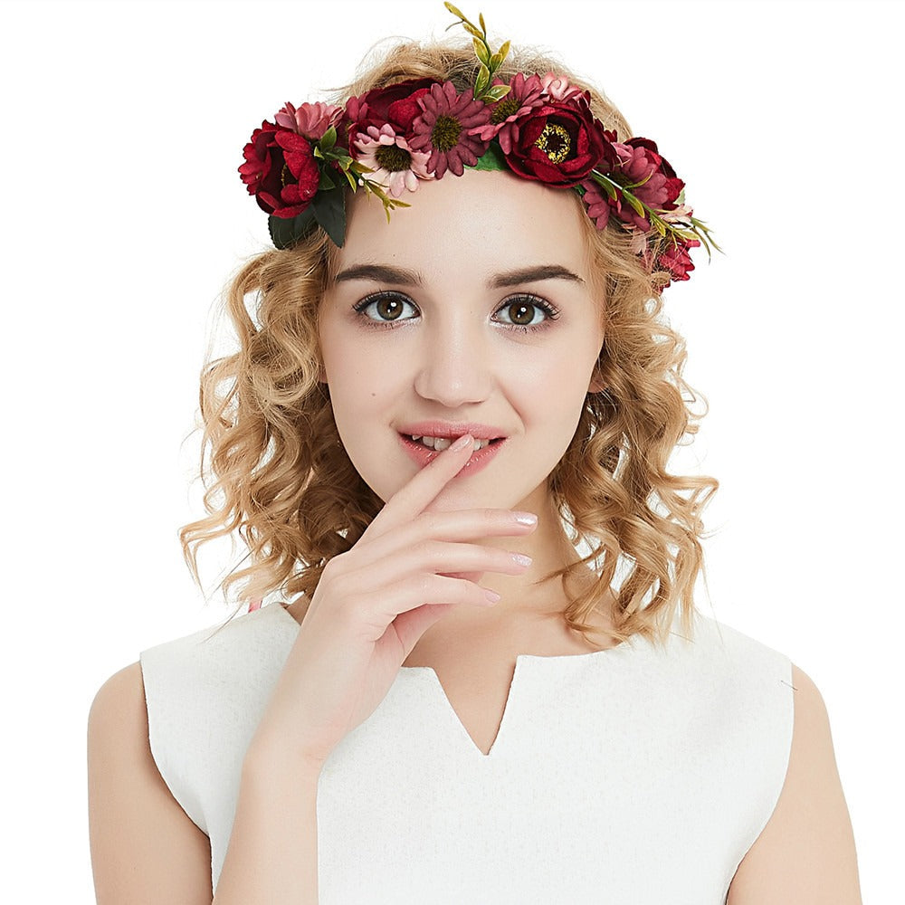 Pearl Velvet Flower Headband