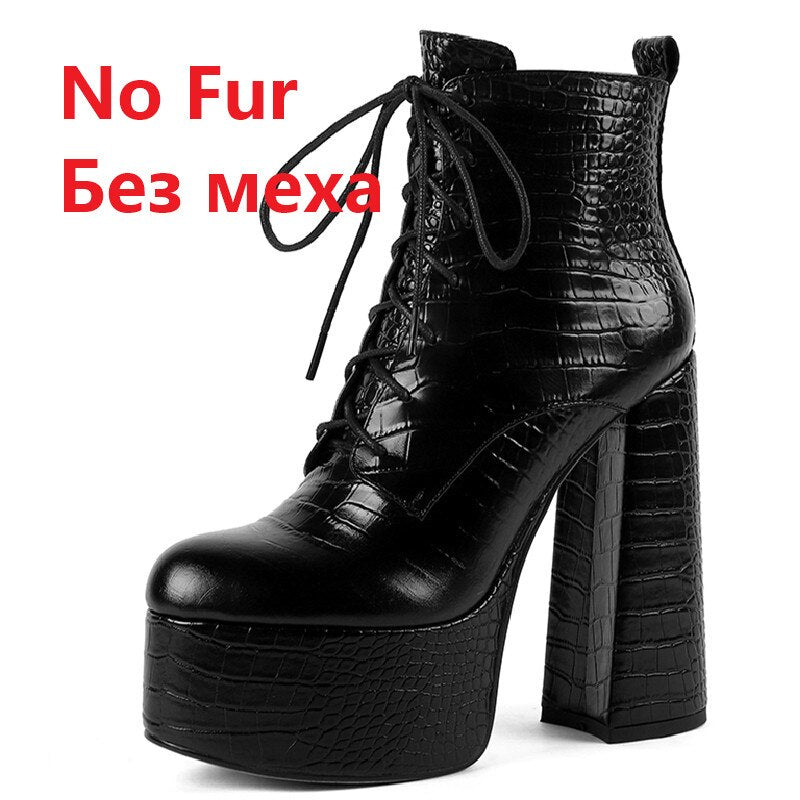 Harajuku Style Genuine Leather Ankle Boots for Women