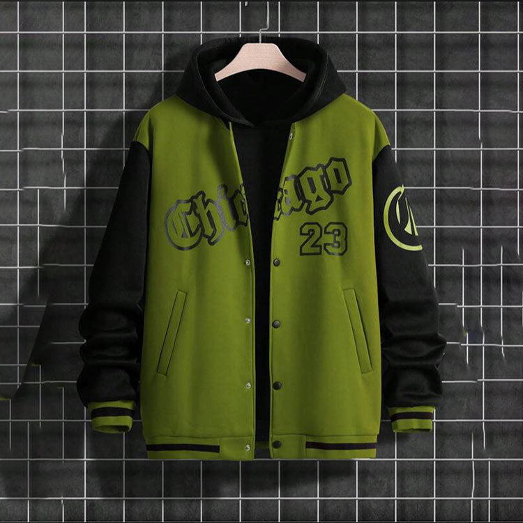 Harajuku Style Youth Men's Baseball Jacket